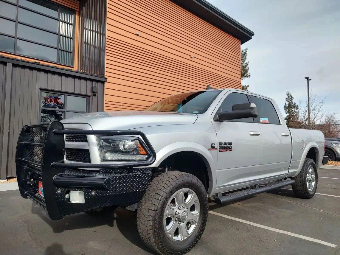 Bright Silver Metallic Clearcoat 2017 RAM 3500 Pickup Truck Four-Wheel Drive 6-Speed Automatic