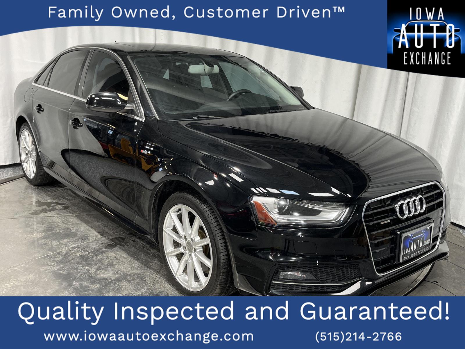 Brilliant Black 2016 Audi A4 2.0T quattro Premium Plus AWD Sedan All-Wheel Drive Automatic