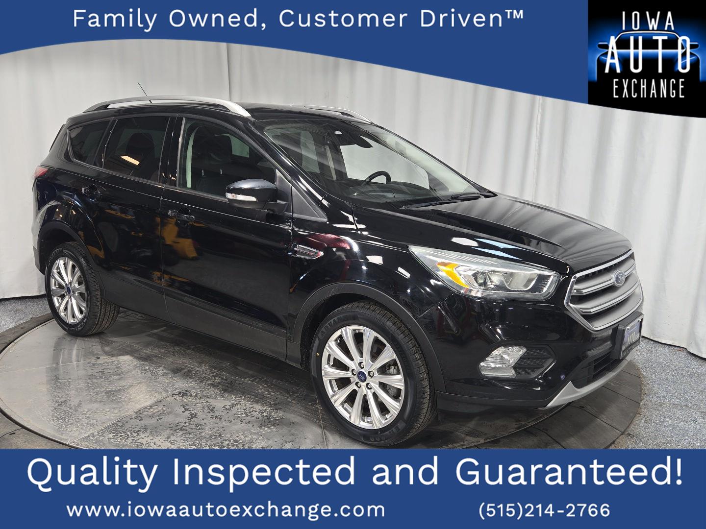 Shadow Black 2017 Ford Escape Titanium FWD SUV / Crossover Front-Wheel Drive 6-Speed Automatic
