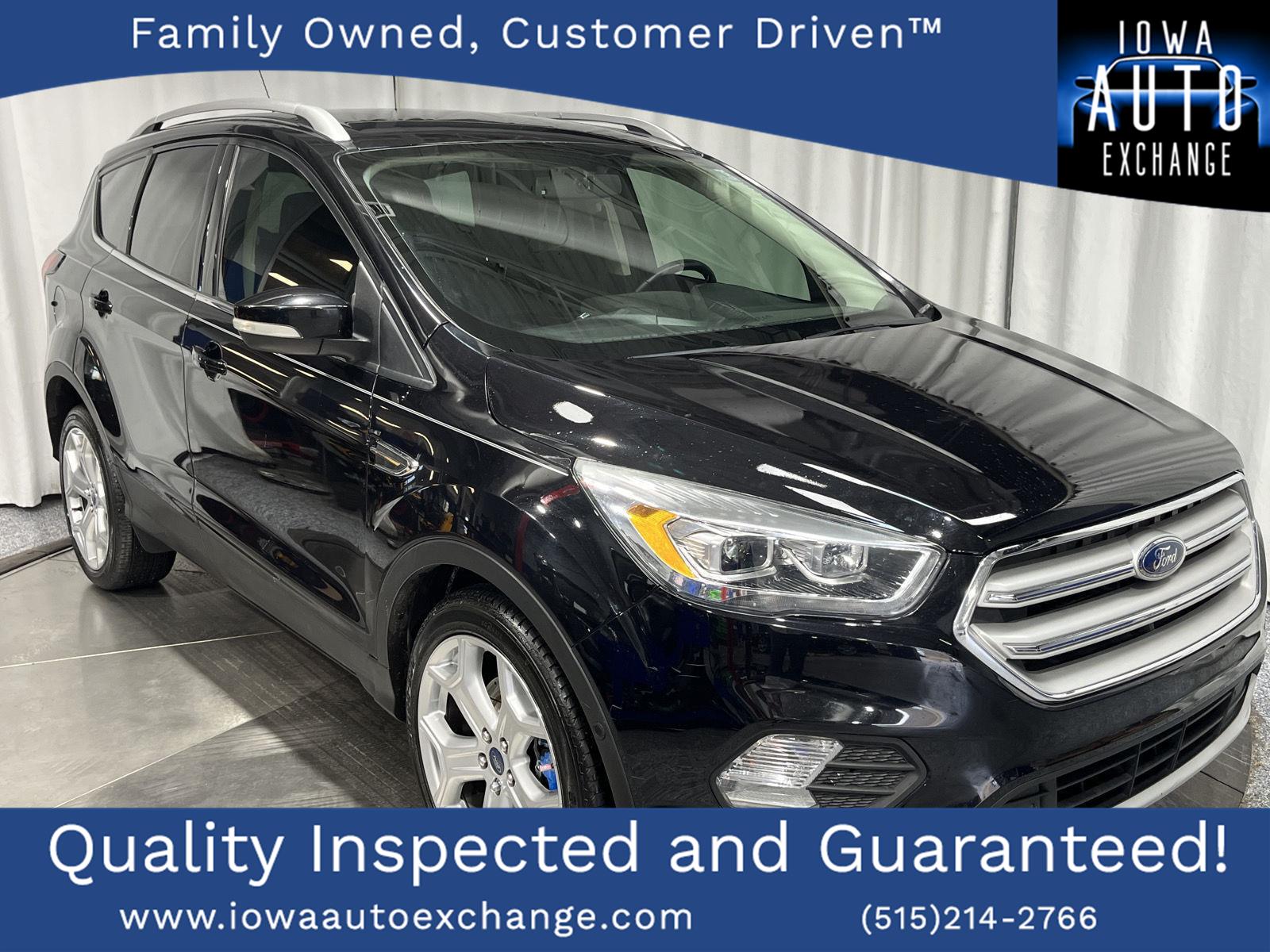 Agate Black Metallic 2019 Ford Escape Titanium FWD SUV / Crossover Front-Wheel Drive 6-Speed Automatic