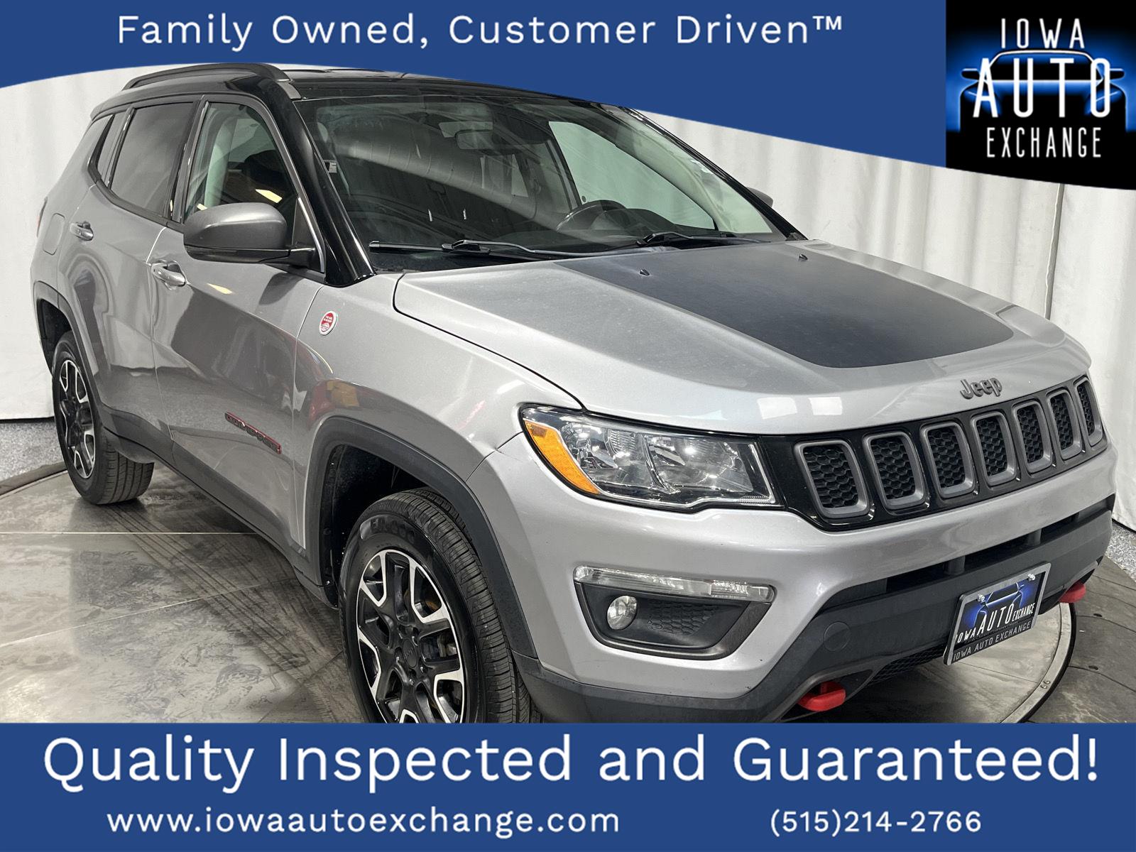 Billet Silver Metallic Clearcoat 2019 Jeep Compass Trailhawk 4WD SUV / Crossover Four-Wheel Drive 9-Speed Automatic