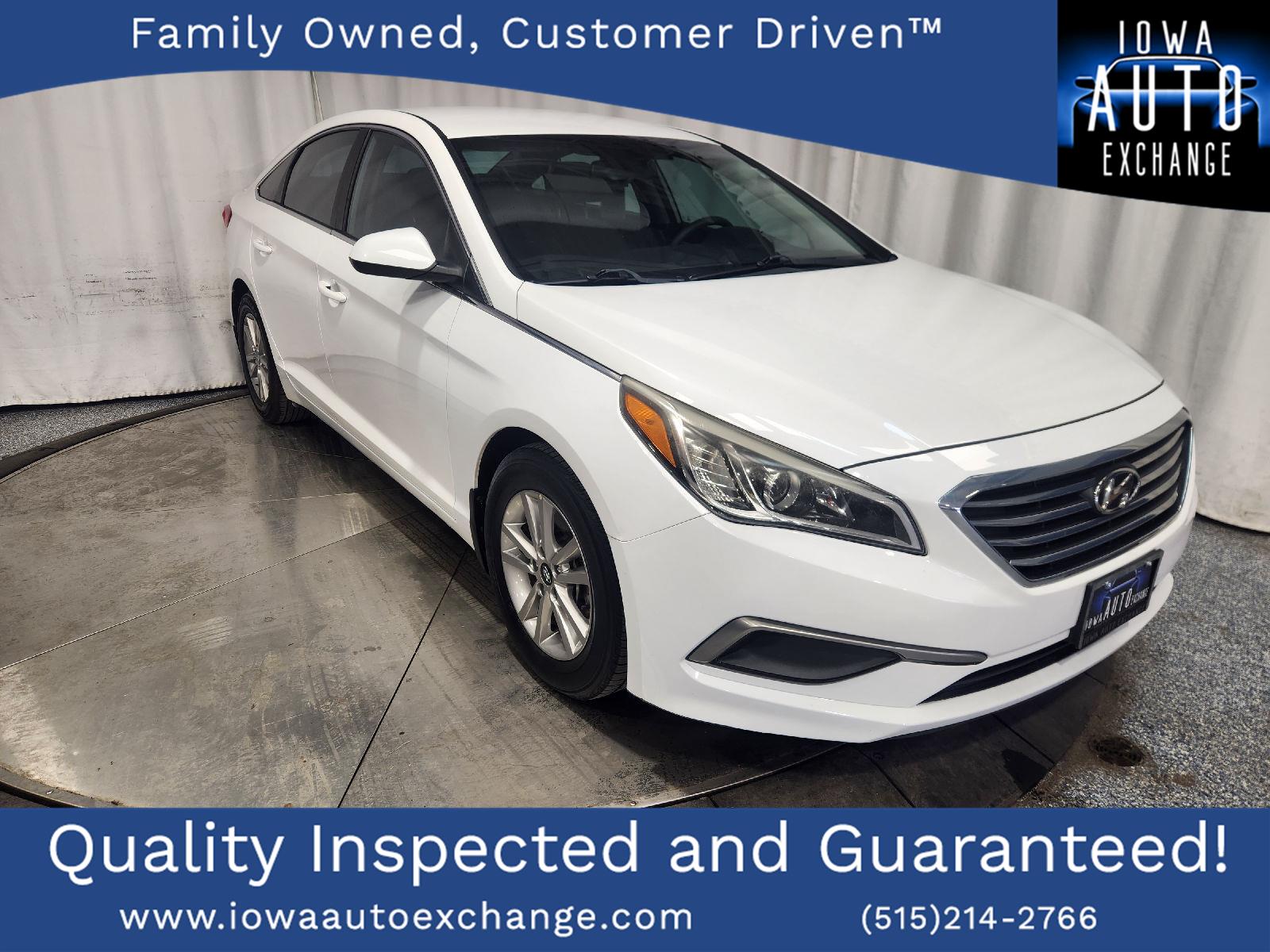 Quartz White Pearl 2016 Hyundai Sonata SE FWD Sedan Front-Wheel Drive Automatic