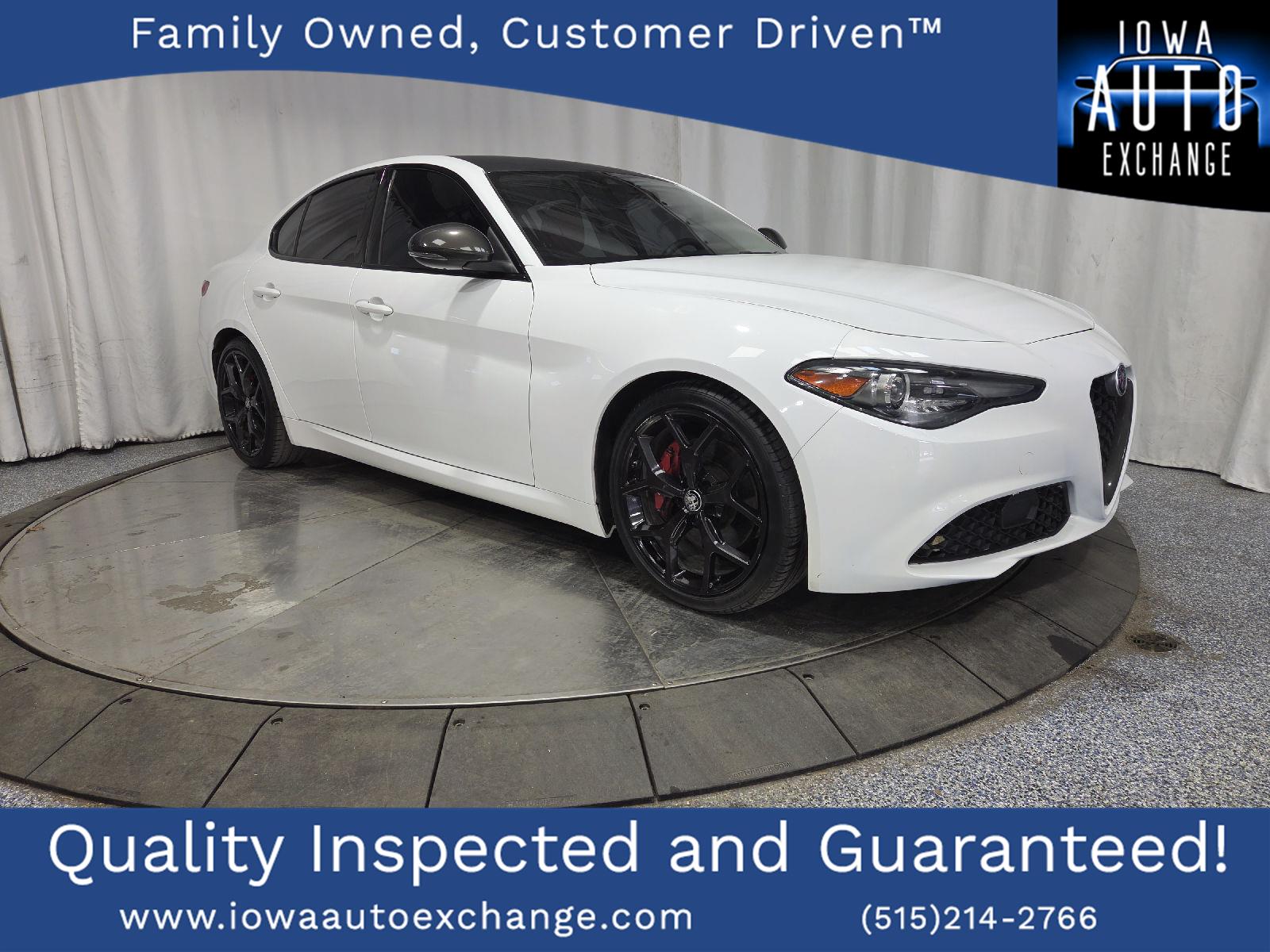 Alfa White 2020 Alfa Romeo Giulia Sedan Automatic