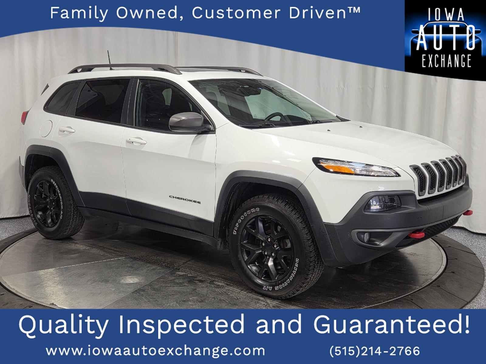 Bright White Clearcoat 2016 Jeep Cherokee Trailhawk 4WD SUV / Crossover Four-Wheel Drive 9-Speed Automatic