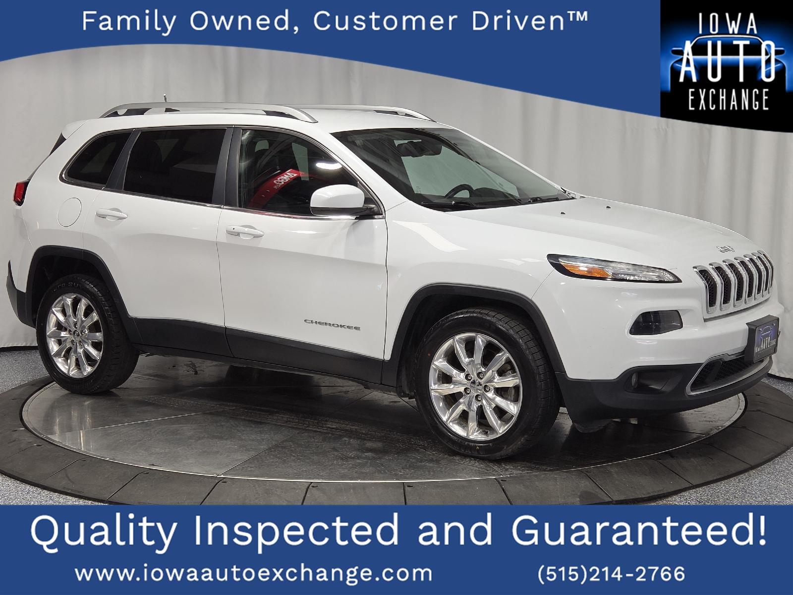 Bright White Clearcoat 2017 Jeep Cherokee Limited FWD SUV / Crossover Front-Wheel Drive 9-Speed Automatic