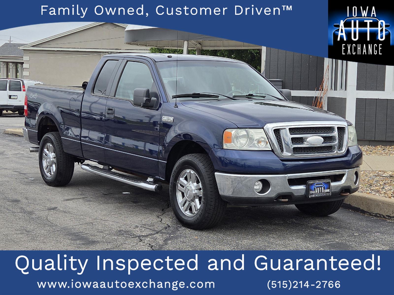 Dark Blue Pearl Metallic 2008 Ford F-150 XLT SuperCab SB 4WD Pickup Truck Four-Wheel Drive 4-Speed Automatic Overdrive