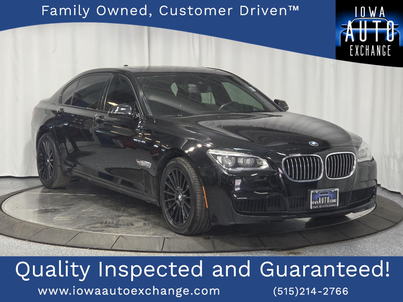 Black Sapphire Metallic 2014 BMW 7 Series Sedan All-Wheel Drive Automatic