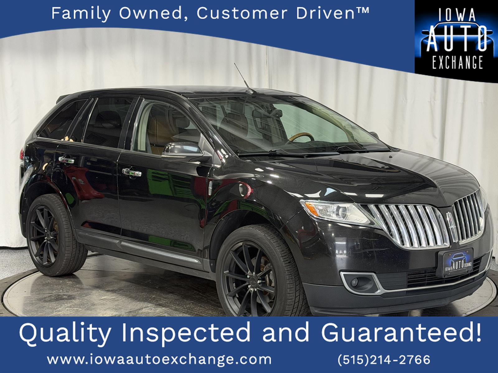 Tuxedo Black Metallic 2013 Lincoln MKX SUV / Crossover All-Wheel Drive 6-Speed Automatic
