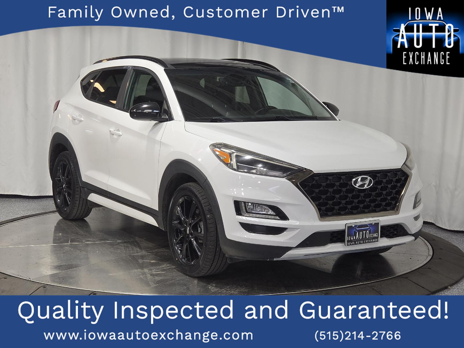 Dazzling White 2019 Hyundai Tucson SUV / Crossover Front-Wheel Drive Automatic