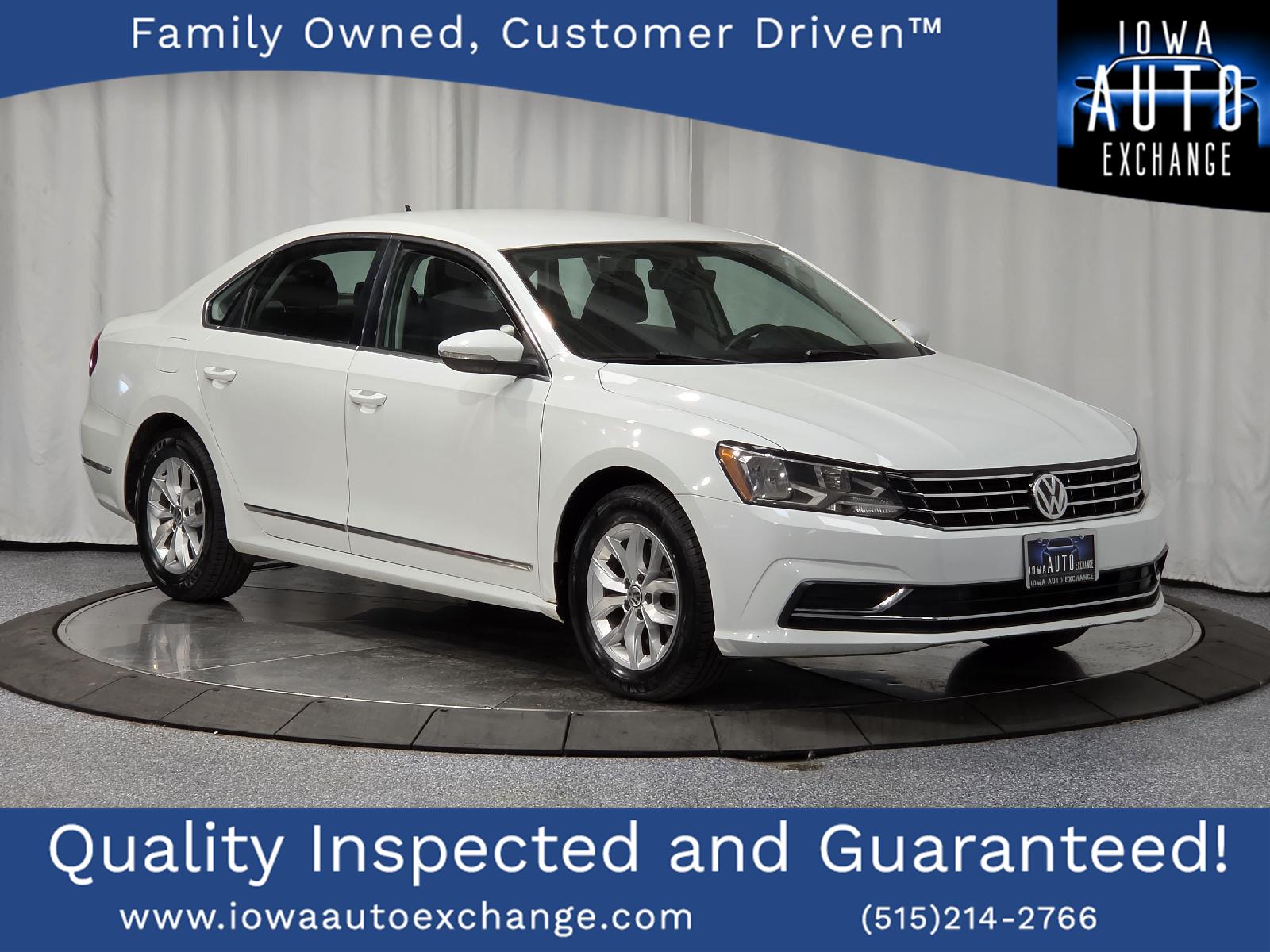 Pure White 2016 Volkswagen Passat Sedan Front-Wheel Drive Automatic