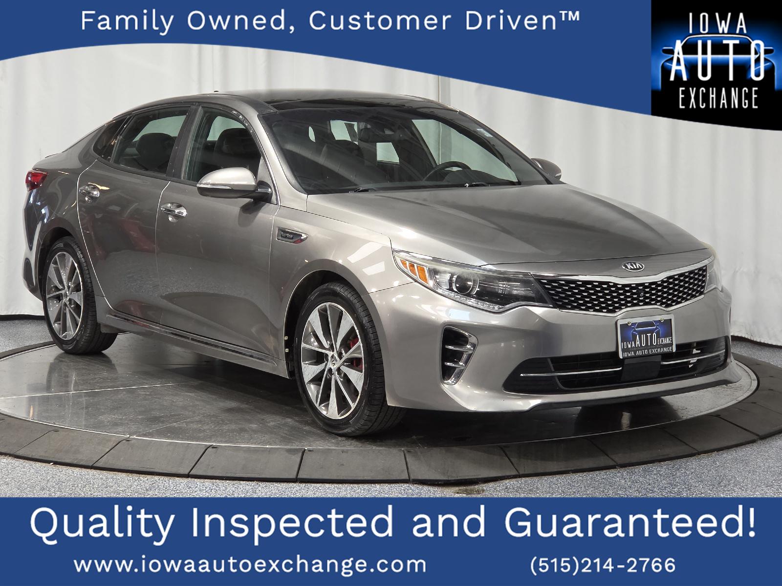 Titanium Gray 2016 Kia Optima Sedan Front-Wheel Drive Automatic
