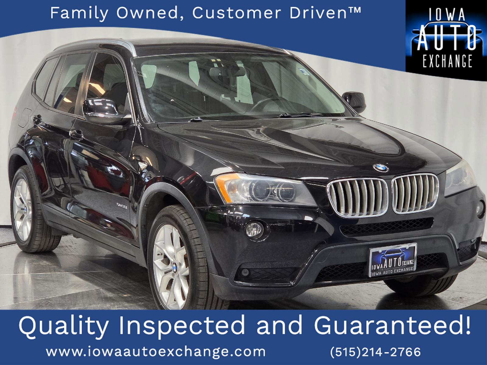 Black Sapphire Metallic 2013 BMW X3 SUV / Crossover All-Wheel Drive Automatic