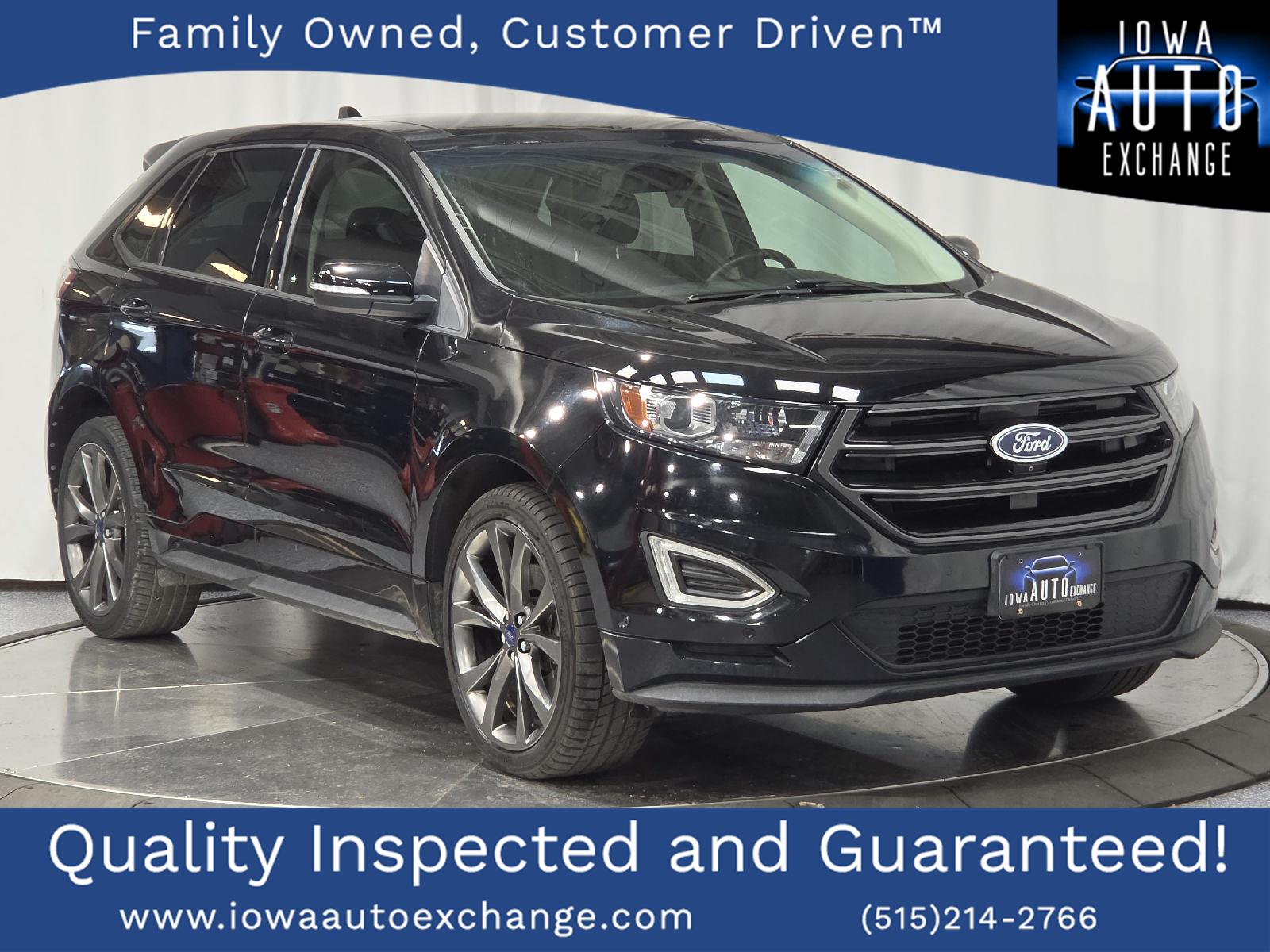 Shadow Black 2017 Ford Edge SUV / Crossover All-Wheel Drive 6-Speed Automatic