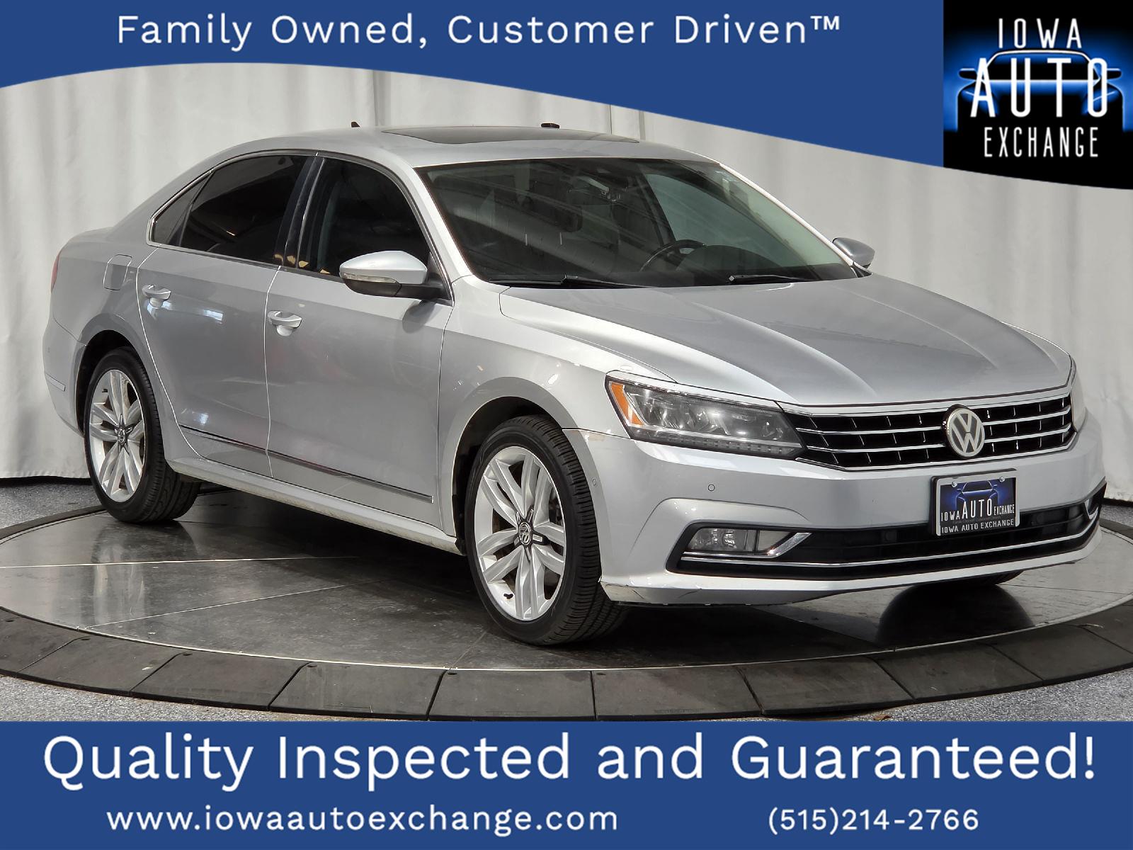 Reflex Silver Metallic 2017 Volkswagen Passat Sedan Front-Wheel Drive Automatic