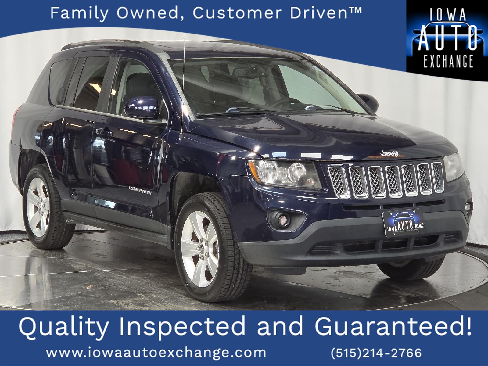 True Blue Pearlcoat 2014 Jeep Compass SUV / Crossover Four-Wheel Drive 6-Speed Automatic