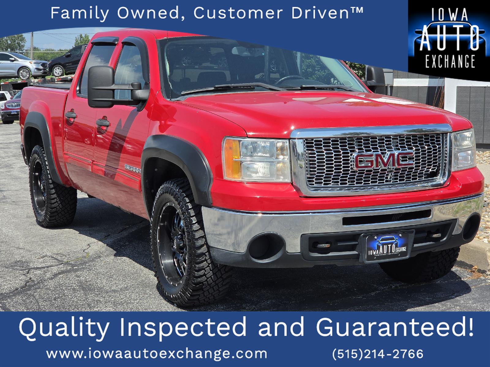 Fire Red 2010 GMC Sierra 1500 Pickup Truck Four-Wheel Drive 6-Speed Automatic