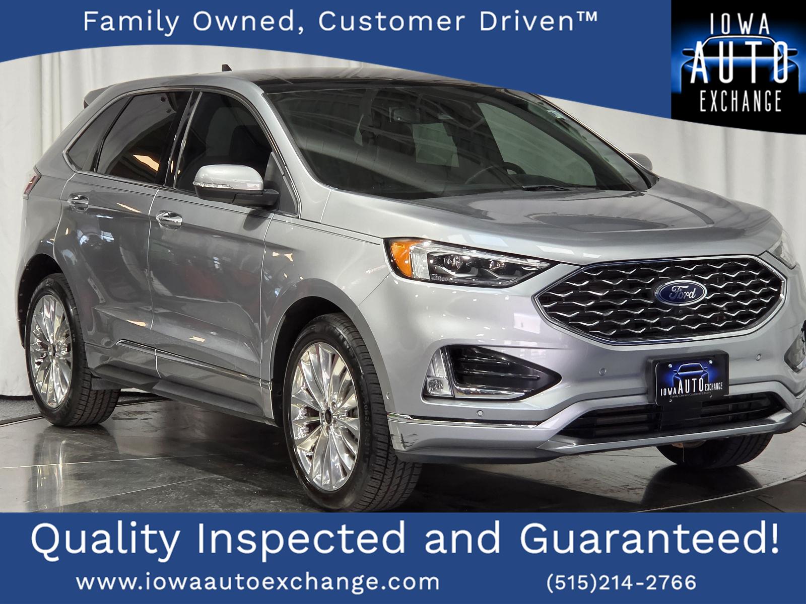 Iconic Silver Metallic 2020 Ford Edge SUV / Crossover Front-Wheel Drive 8-Speed Automatic