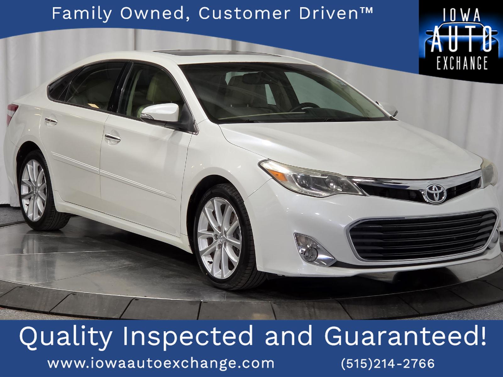 White (Blizzard Pearl) 2013 Toyota Avalon Sedan Front-Wheel Drive Automatic