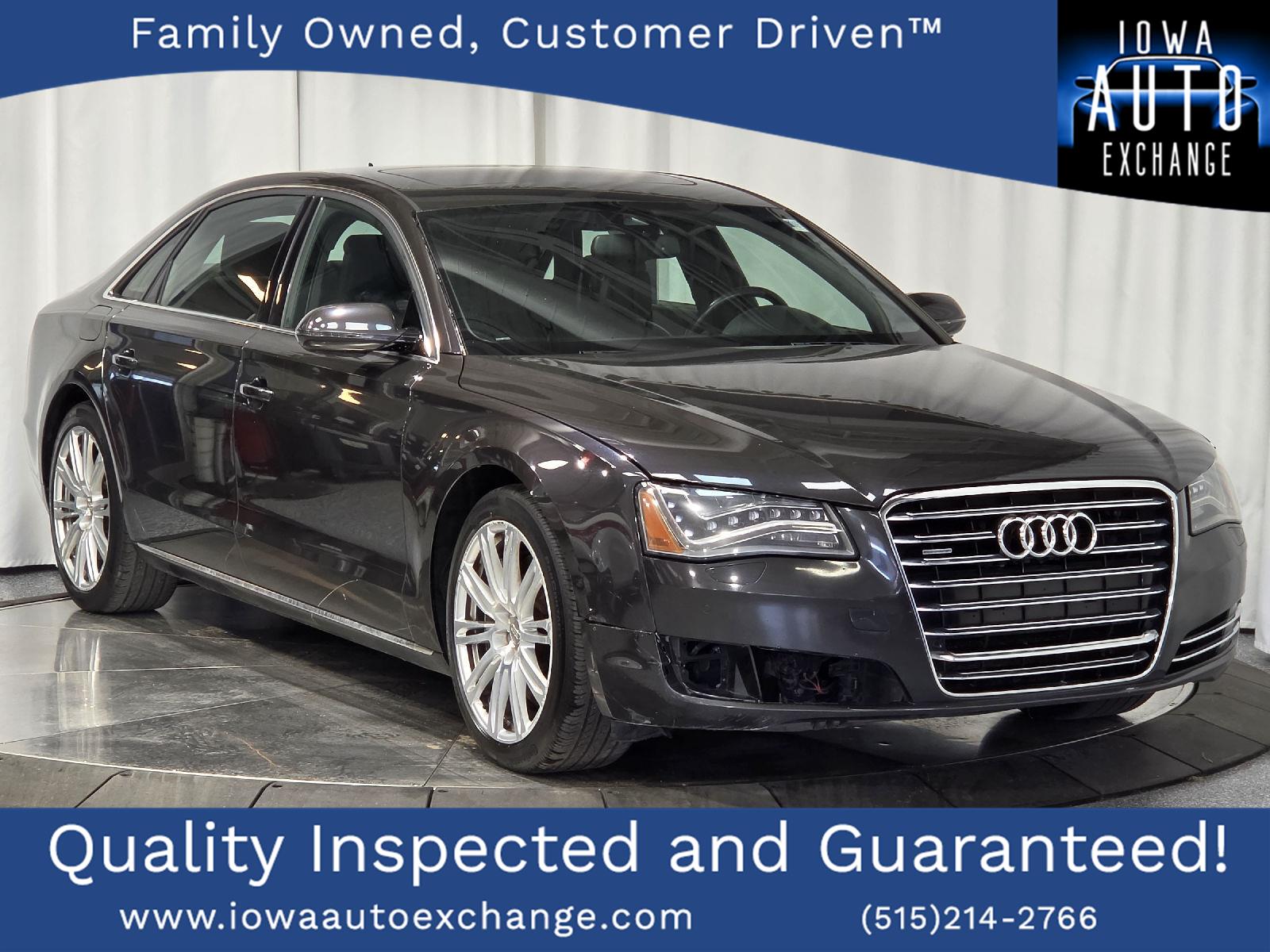 Oolong Gray Metallic 2011 Audi A8 Sedan All-Wheel Drive Automatic
