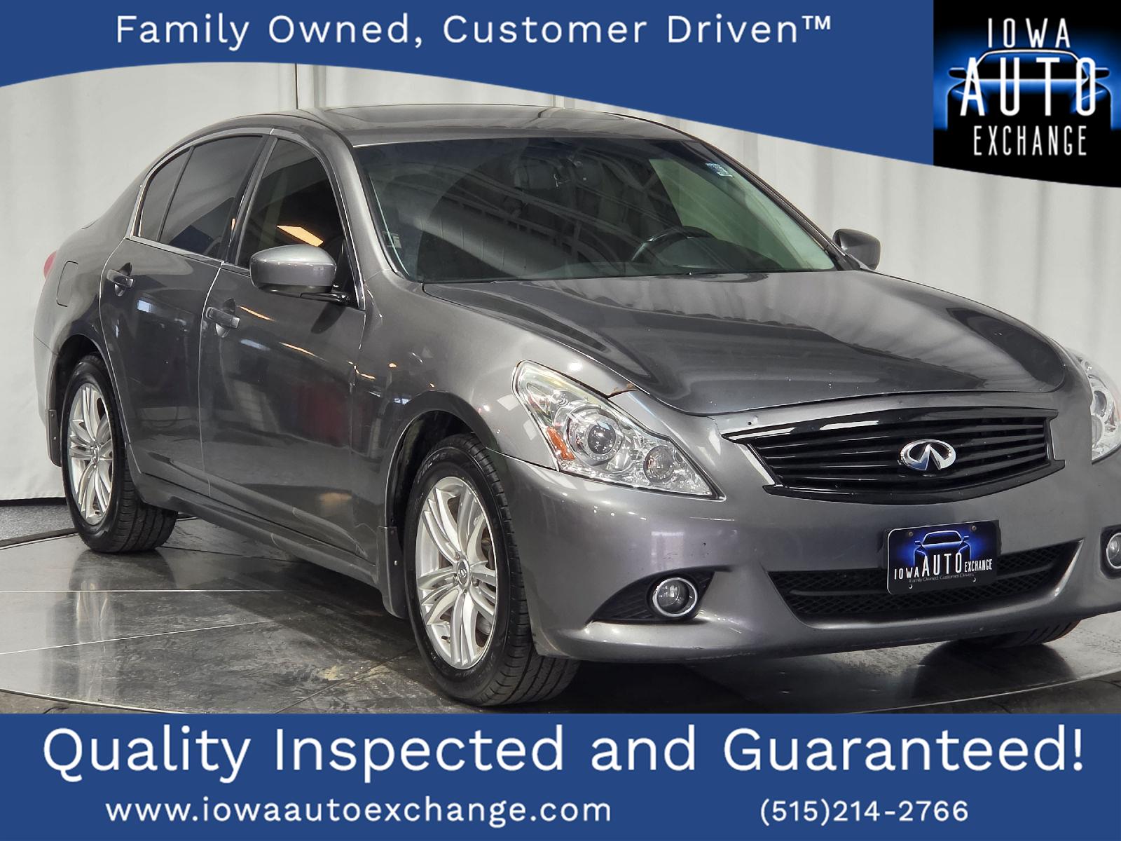Gray (Graphite Shadow) 2013 INFINITI G37 Sedan All-Wheel Drive Automatic