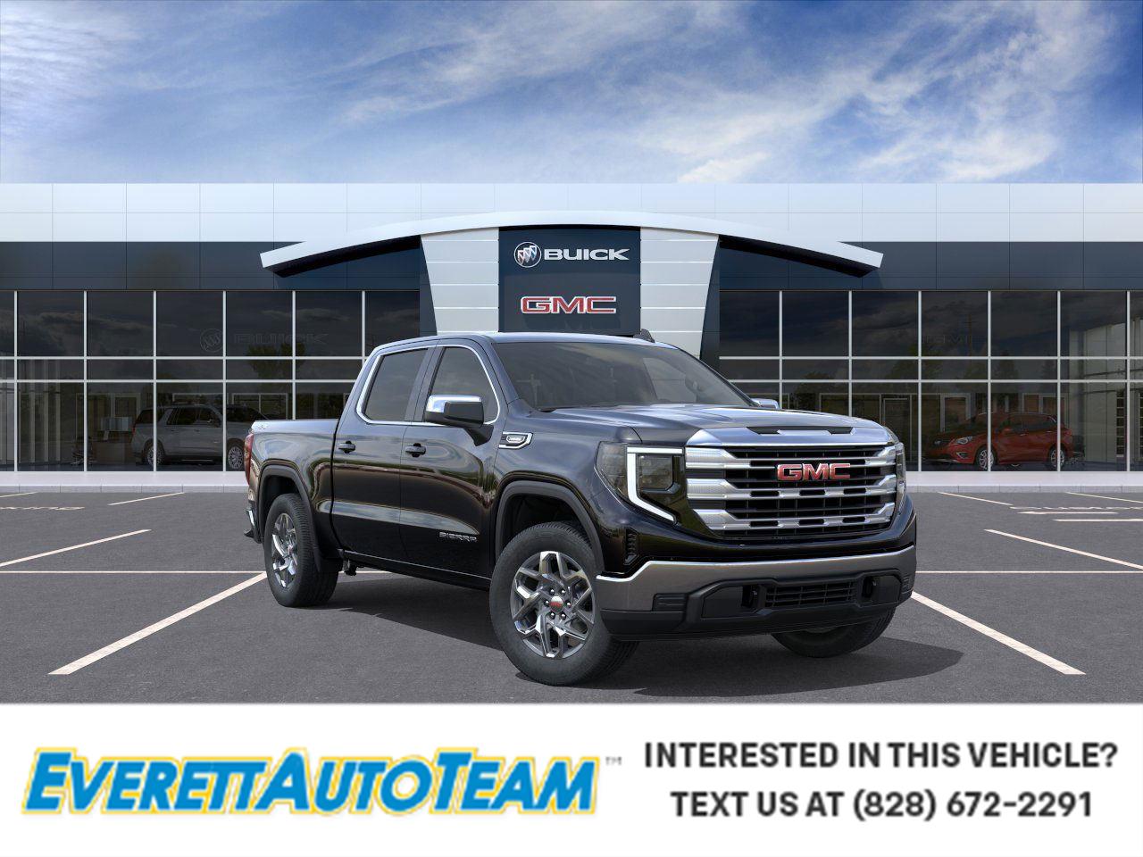 Onyx Black 2026 GMC Sierra 1500 SLE Crew Cab 4WD Pickup Truck Four-Wheel Drive 8-Speed Automatic