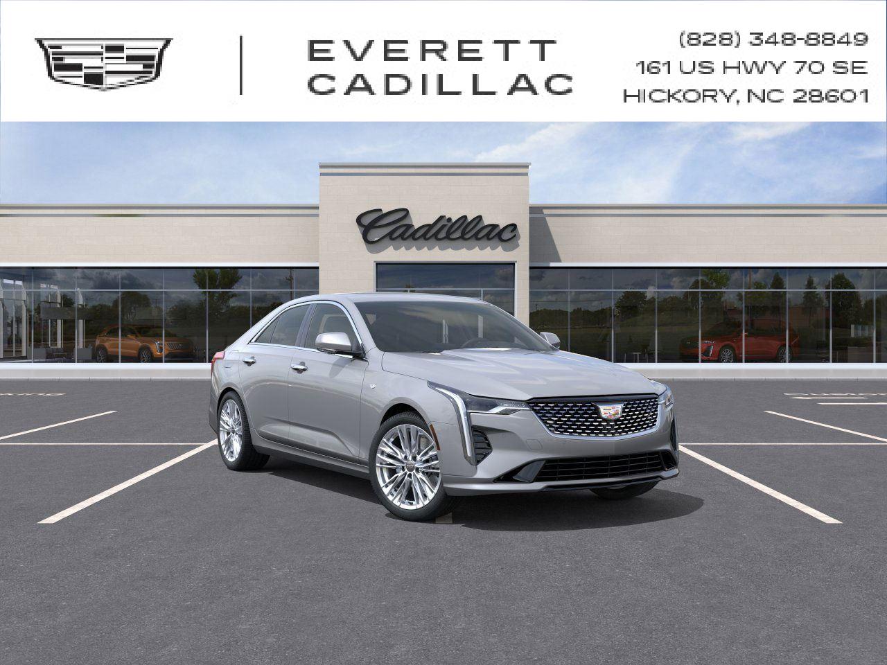 Argent Silver Metallic 2026 Cadillac CT4 Premium Luxury RWD Sedan Rear-Wheel Drive 8-Speed Automatic