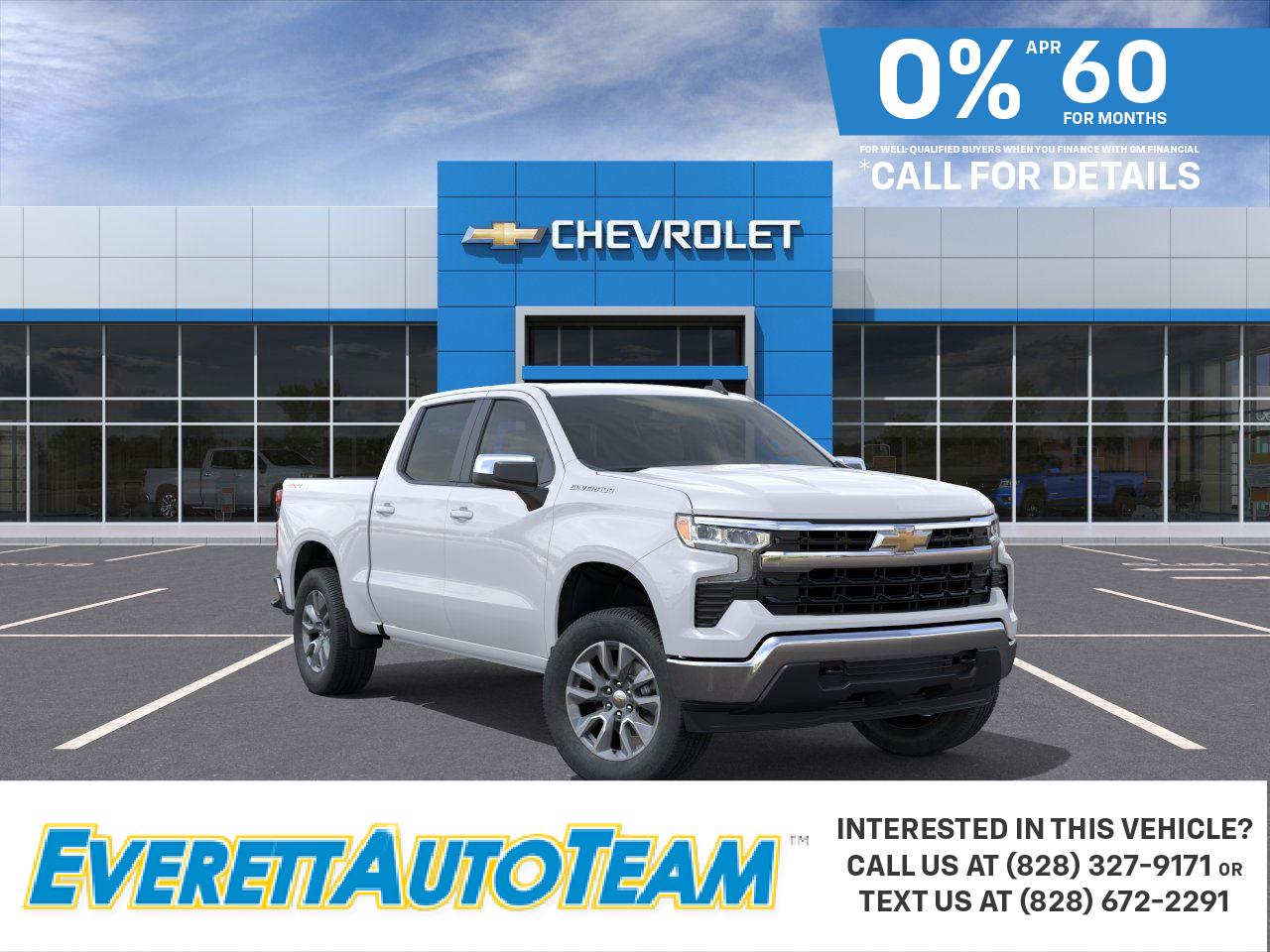 Summit White 2026 Chevrolet Silverado 1500 Pickup Truck Four-Wheel Drive 8-Speed Automatic