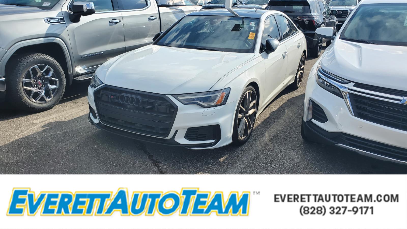 Glacier White Metallic 2020 Audi S6 2.9T quattro Premium Plus AWD Sedan All-Wheel Drive Automatic