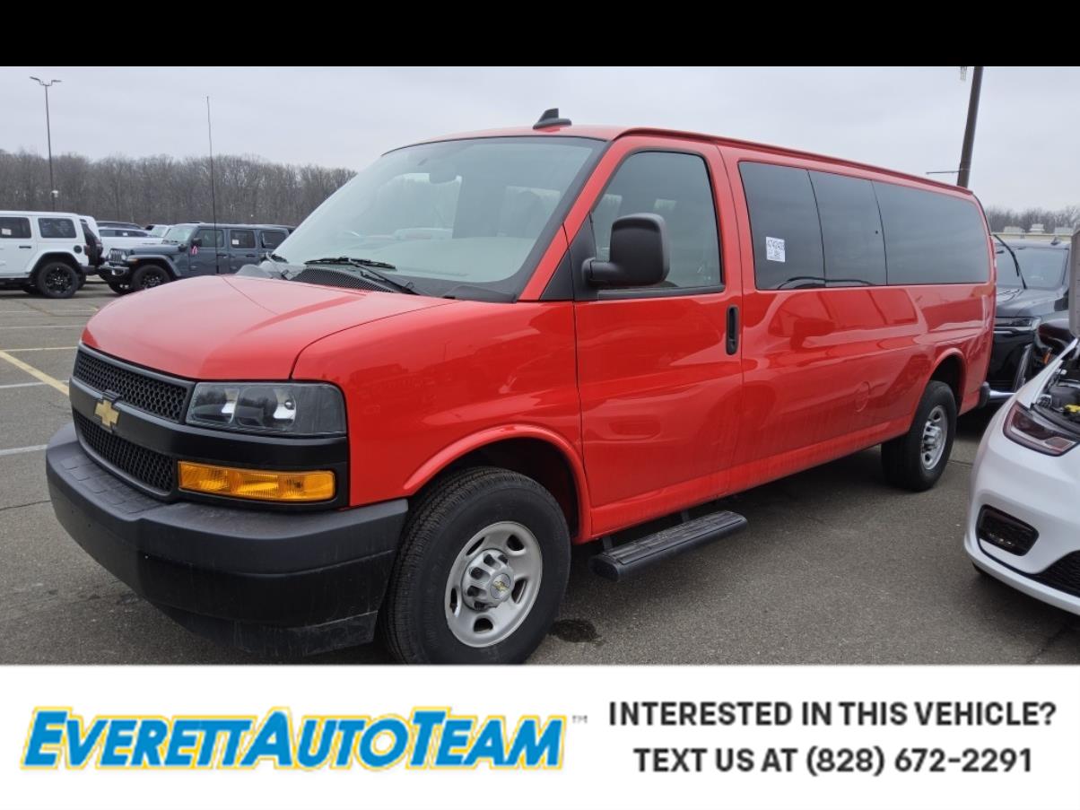 Red Hot 2024 Chevrolet Express Cargo 3500 Extended RWD Van Rear-Wheel Drive 8-Speed Automatic