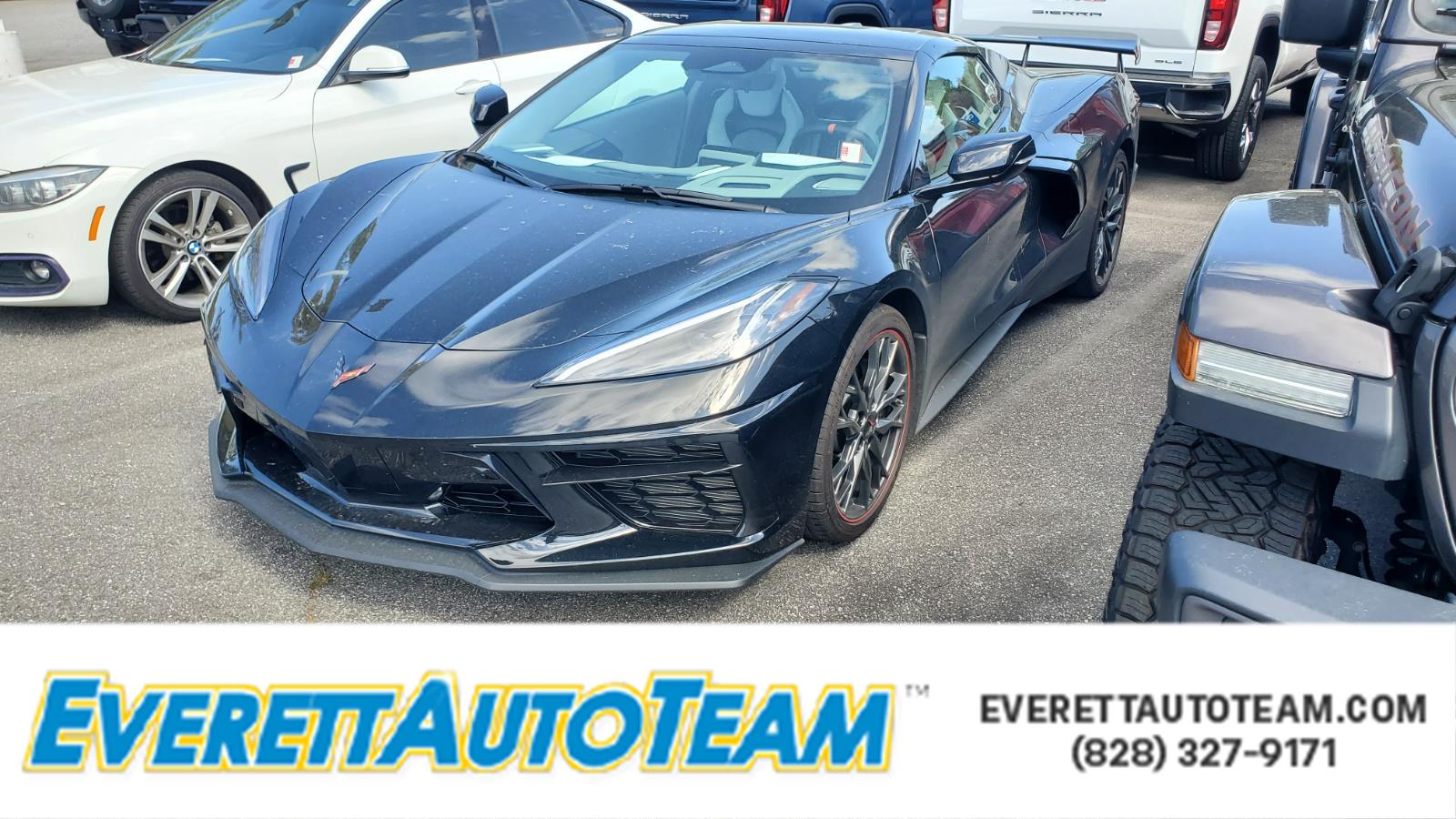 Black 2026 Chevrolet Corvette Stingray 3LT Convertible RWD Convertible Rear-Wheel Drive 8-Speed Dual Clutch