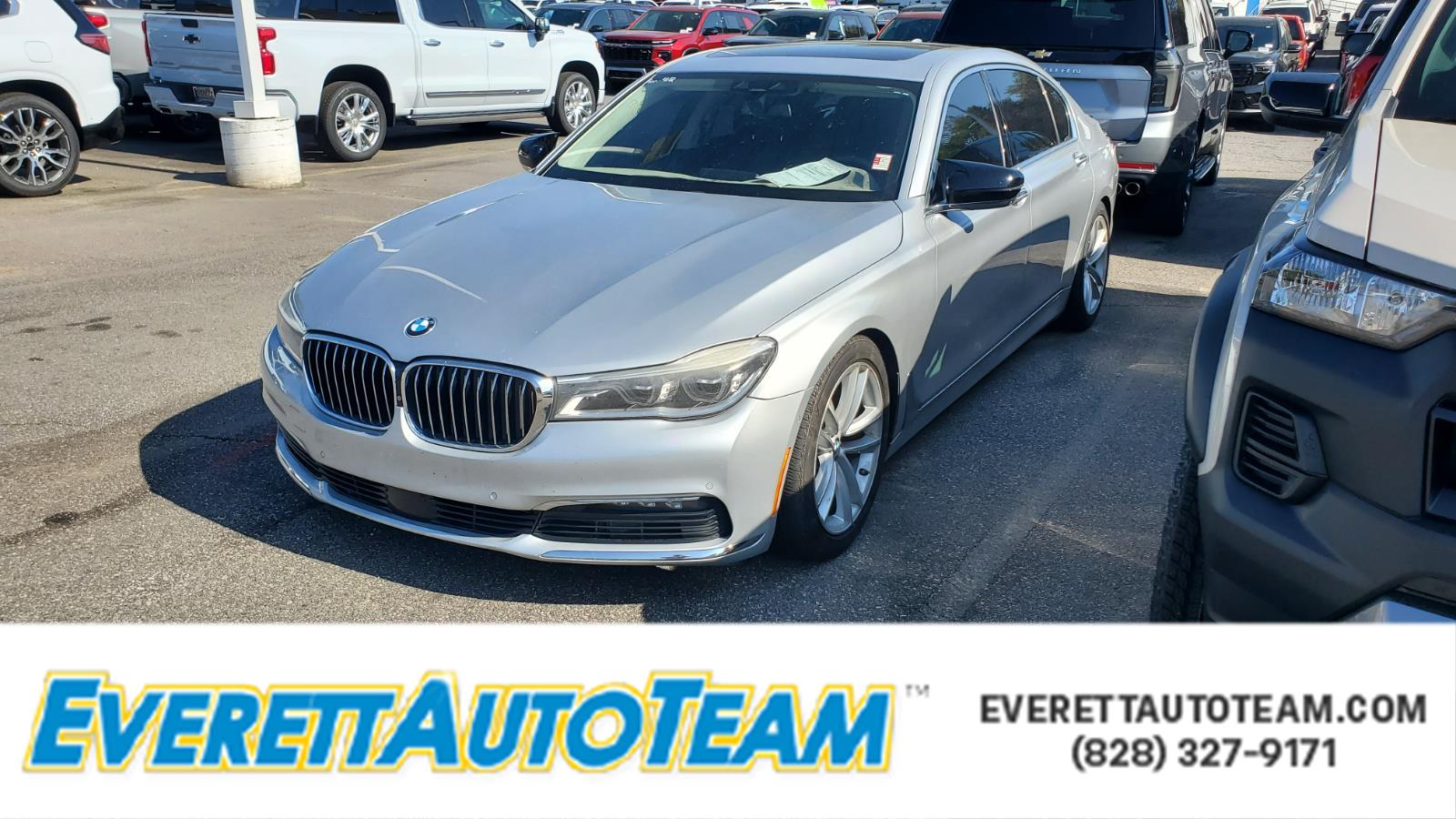 Glacier Silver Metallic 2016 BMW 7 Series 750i xDrive AWD Sedan All-Wheel Drive Automatic