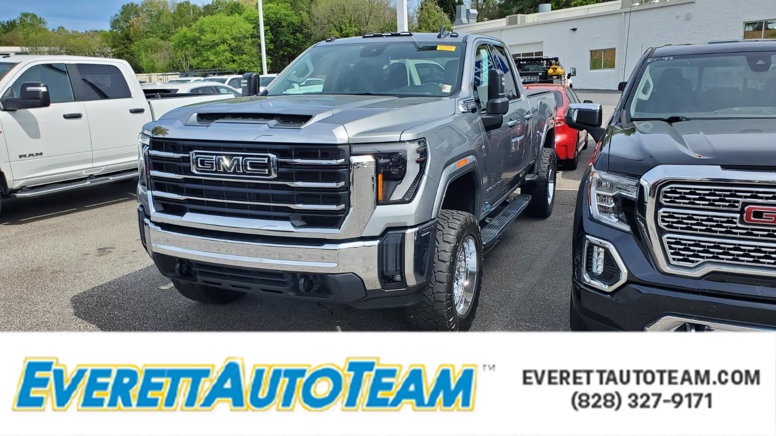 Sterling Metallic 2024 GMC Sierra 2500HD SLE Double Cab 4WD Pickup Truck Four-Wheel Drive Automatic