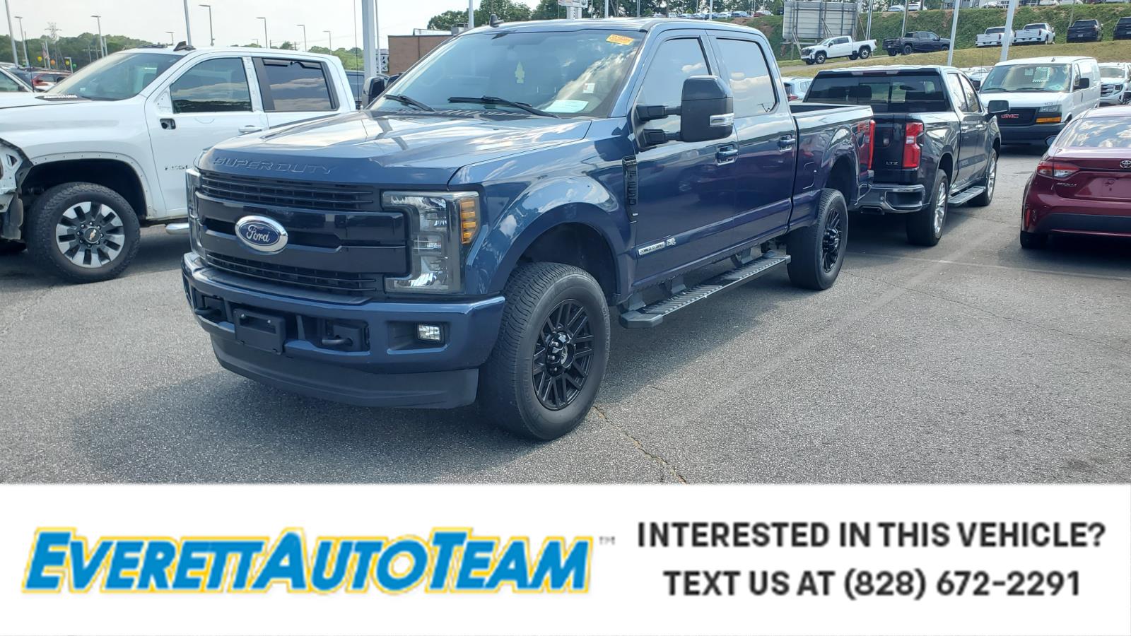 Blue Jeans 2019 Ford F-250 Super Duty Lariat Crew Cab 4WD Pickup Truck Four-Wheel Drive 6-Speed Automatic