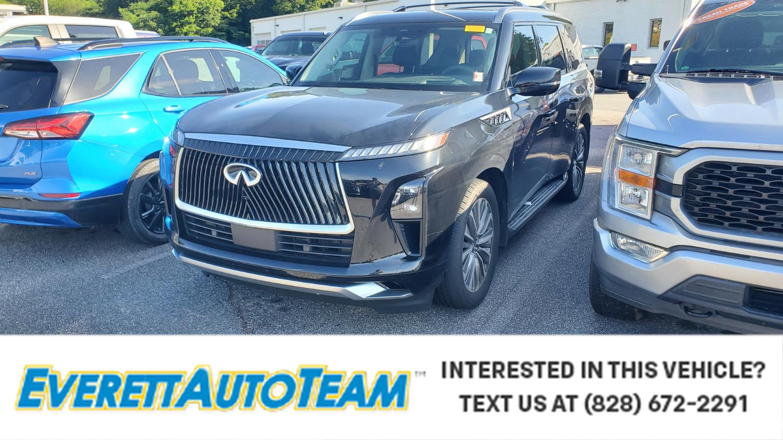 Black Obsidian 2025 INFINITI QX80 Luxe 4WD SUV / Crossover All-Wheel Drive Automatic