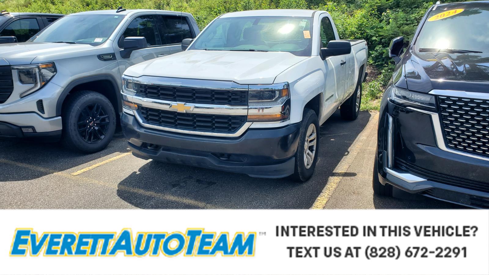 Summit White 2018 Chevrolet Silverado 1500 Work Truck 4WD Pickup Truck Four-Wheel Drive 6-Speed Automatic