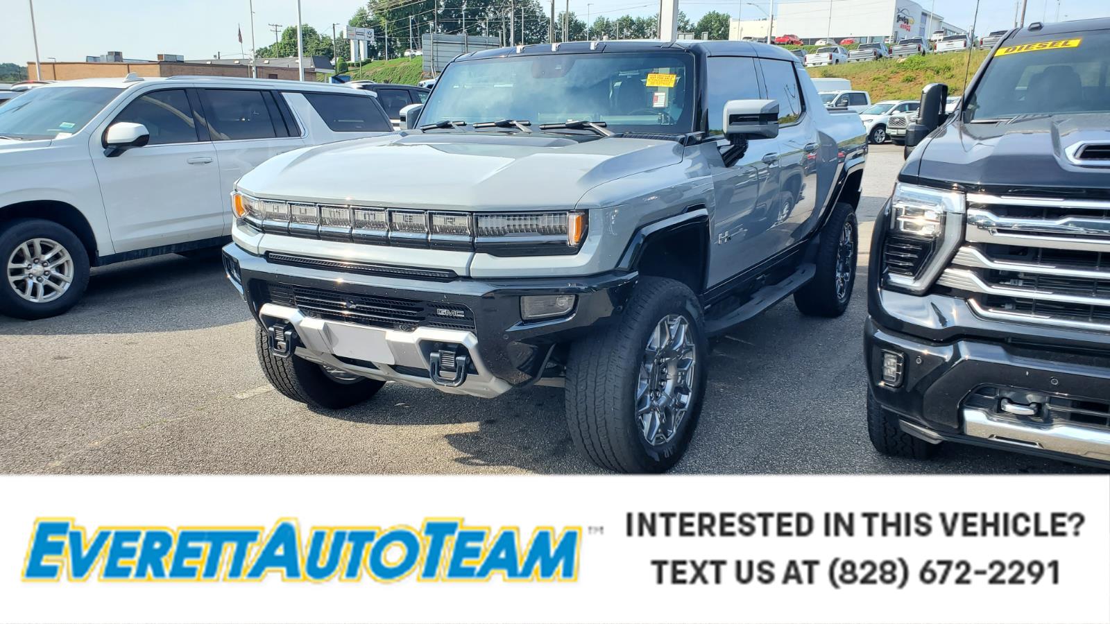 Meteorite Metallic (Grey) 2024 GMC Hummer EV Pickup 3X Crew Cab AWD Pickup Truck All-Wheel Drive Automatic
