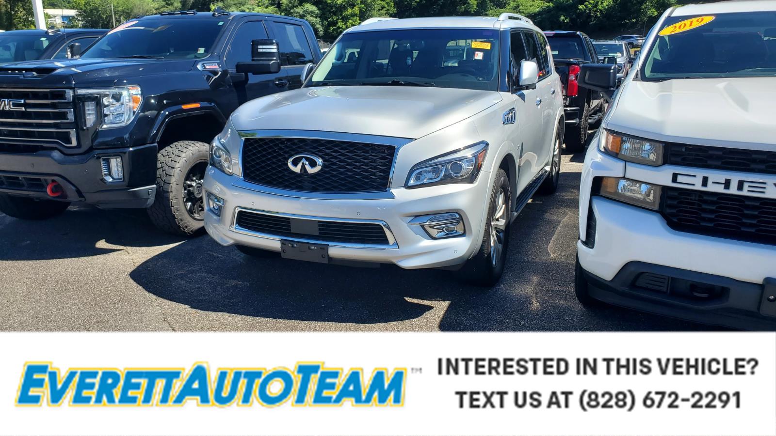 Gray (Liquid Platinum) 2017 INFINITI QX80 4WD SUV / Crossover All-Wheel Drive Automatic
