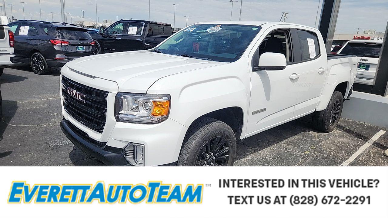 Summit White 2022 GMC Canyon Pickup Truck Four-Wheel Drive 8-Speed Automatic
