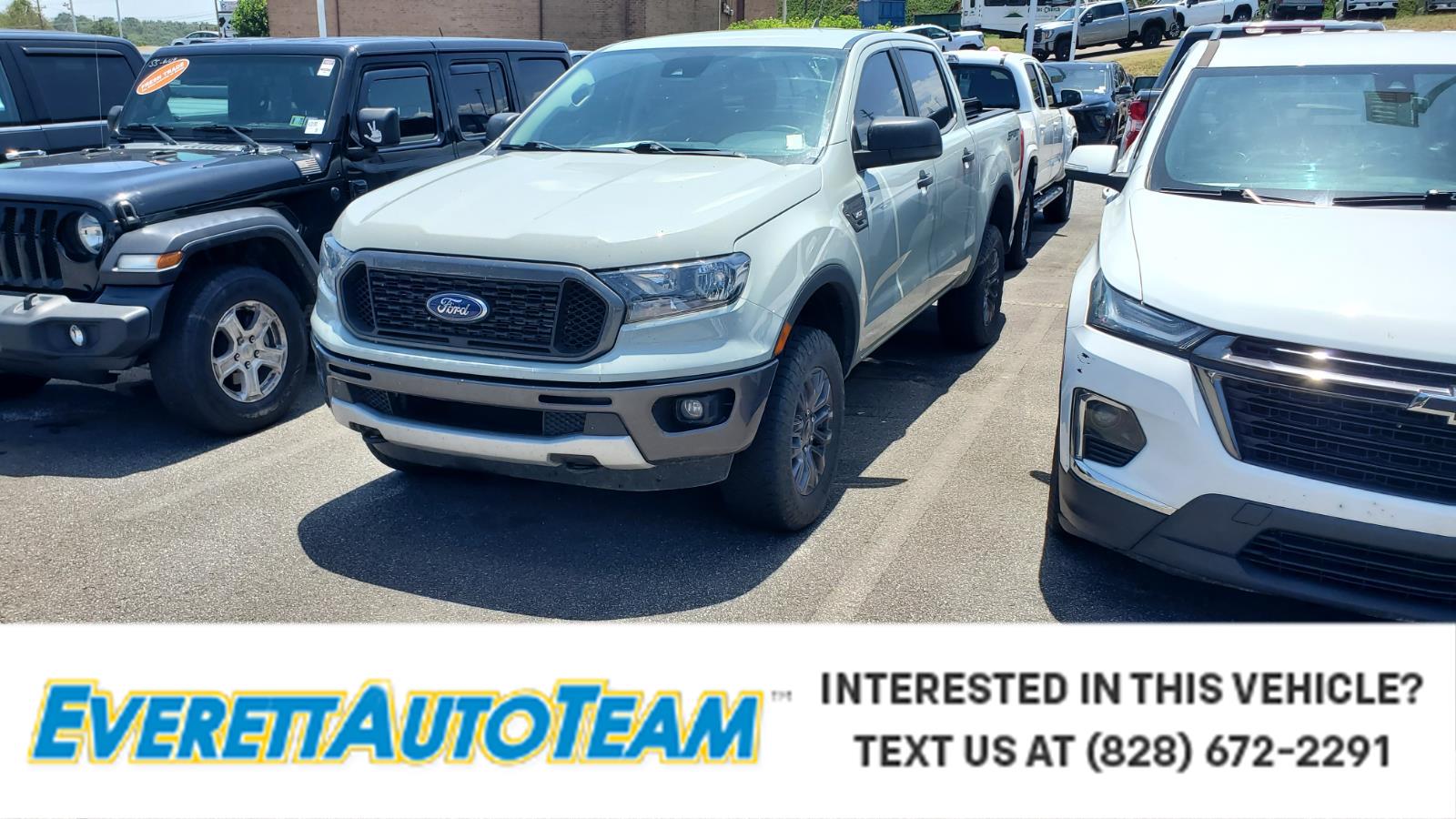 Cactus Gray 2021 Ford Ranger Pickup Truck Four-Wheel Drive Automatic