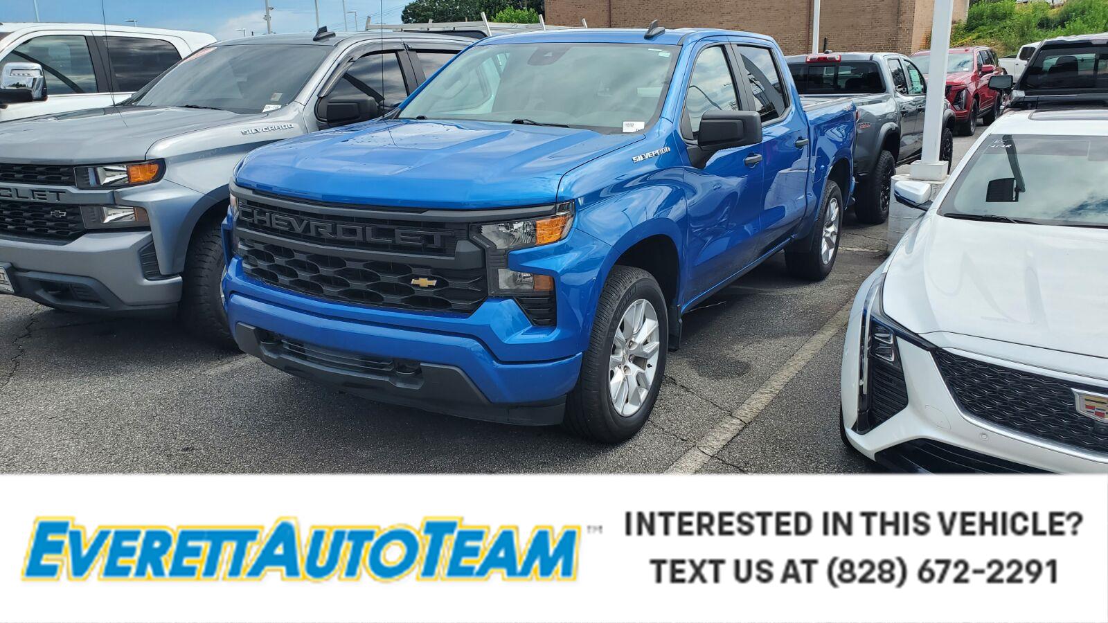 Glacier Blue Metallic 2022 Chevrolet Silverado 1500 Pickup Truck Four-Wheel Drive 8-Speed Automatic