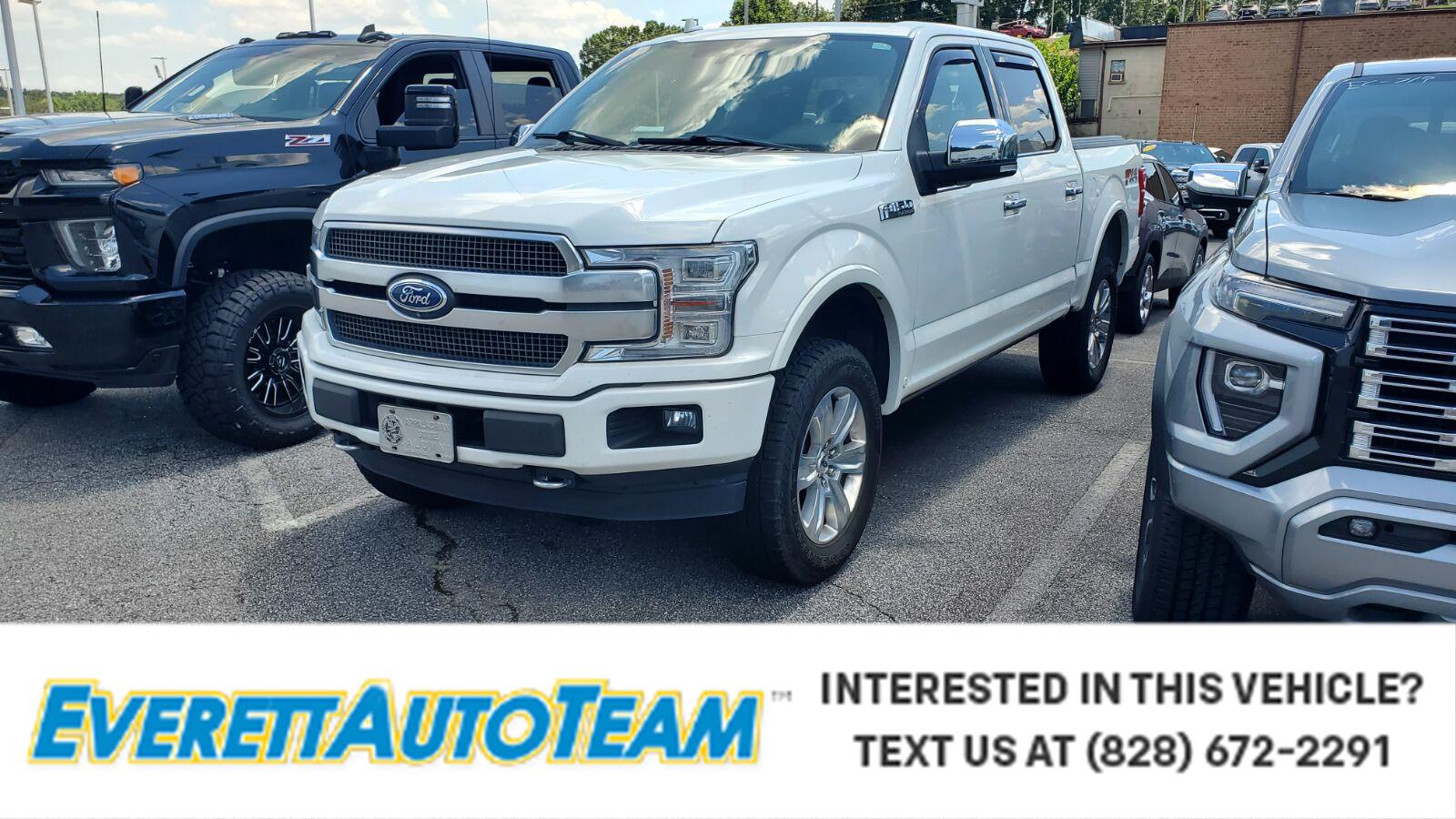 Star White Metallic Tri-Coat 2020 Ford F-150 Pickup Truck Four-Wheel Drive Automatic