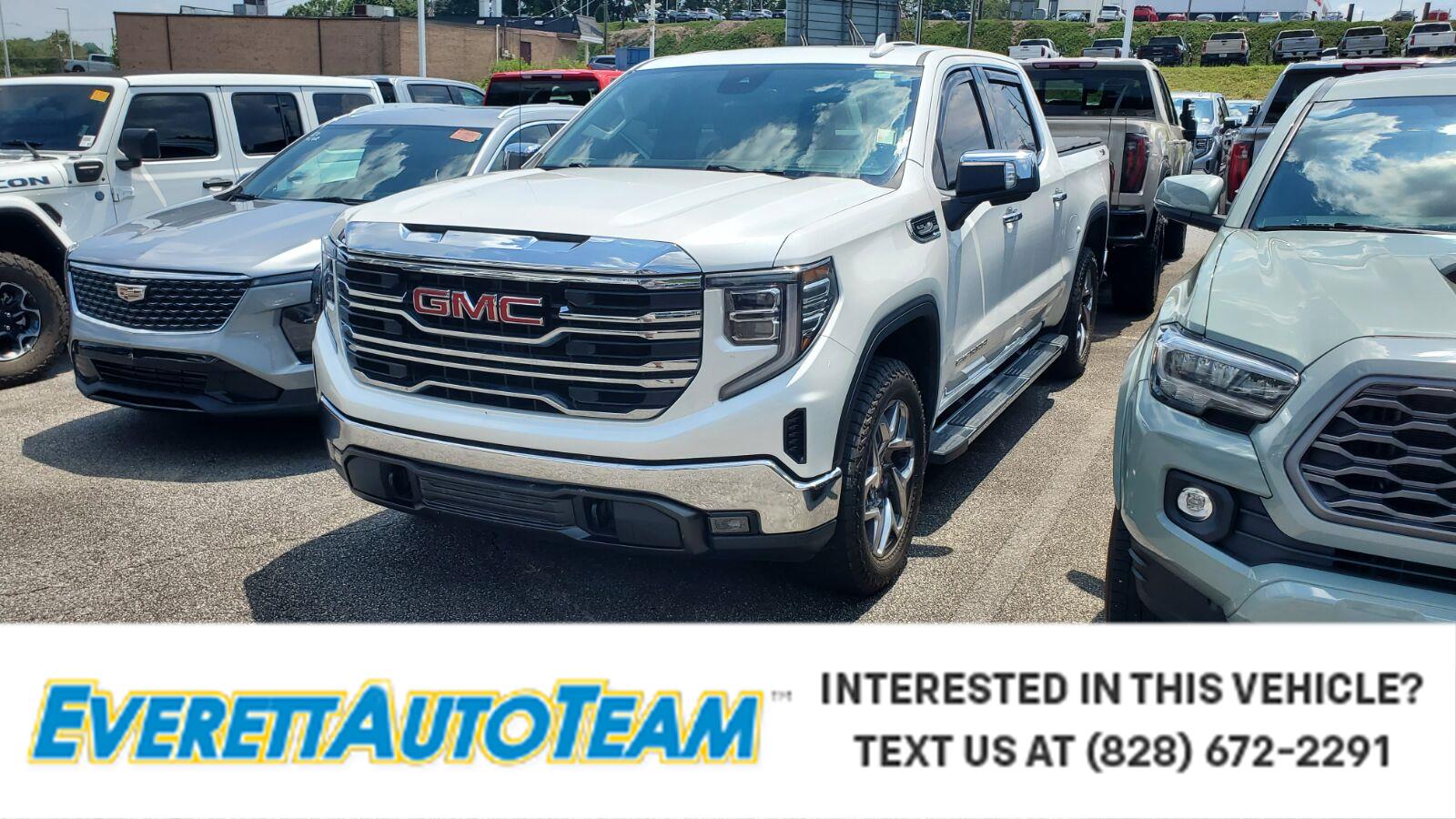 White Frost Tricoat 2023 GMC Sierra 1500 Pickup Truck Four-Wheel Drive Automatic