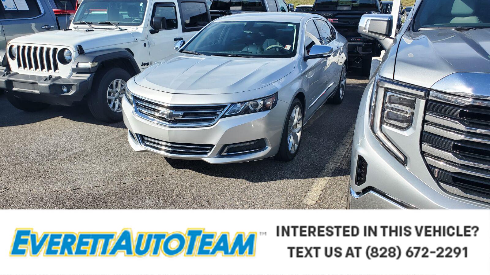Silver Ice Metallic 2019 Chevrolet Impala Sedan Front-Wheel Drive 6-Speed Automatic