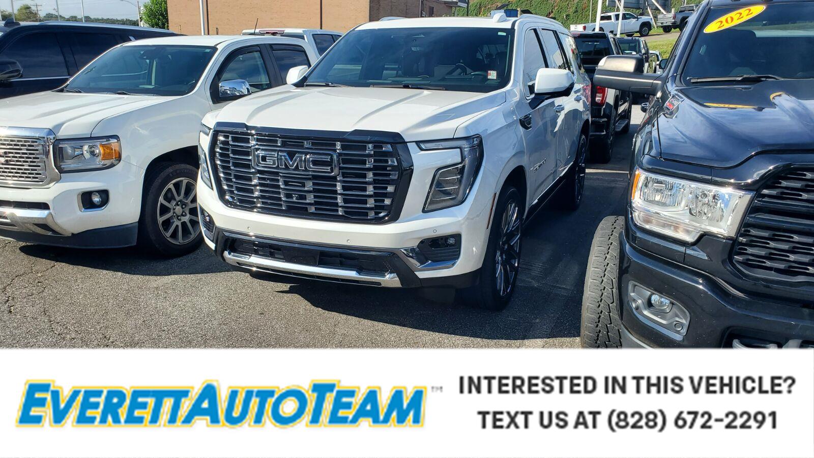 White Frost Tricoat 2025 GMC Yukon SUV / Crossover Four-Wheel Drive Automatic