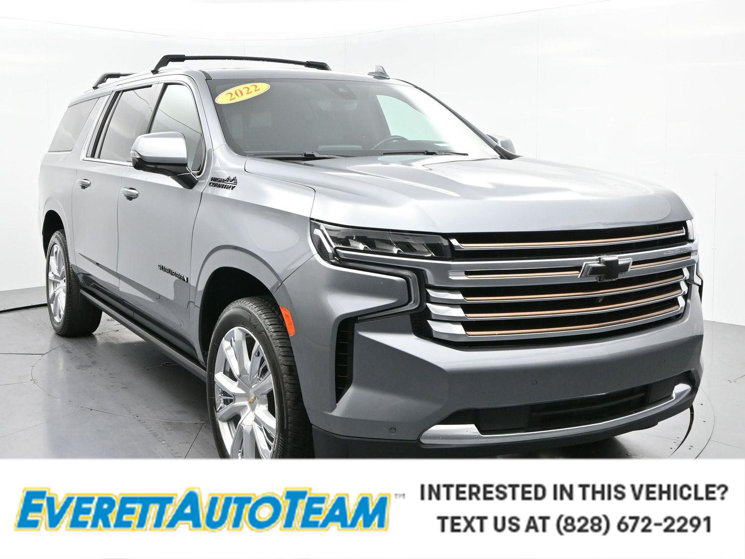 Gray (Satin Steel Metallic) 2022 Chevrolet Suburban High Country 4WD SUV / Crossover Four-Wheel Drive Automatic