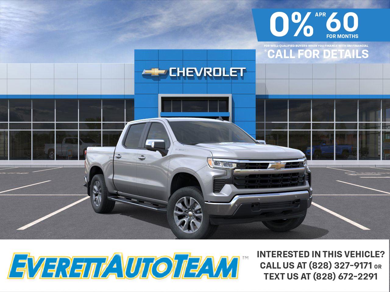 Sterling Gray Metallic 2026 Chevrolet Silverado 1500 Pickup Truck Four-Wheel Drive 8-Speed Automatic