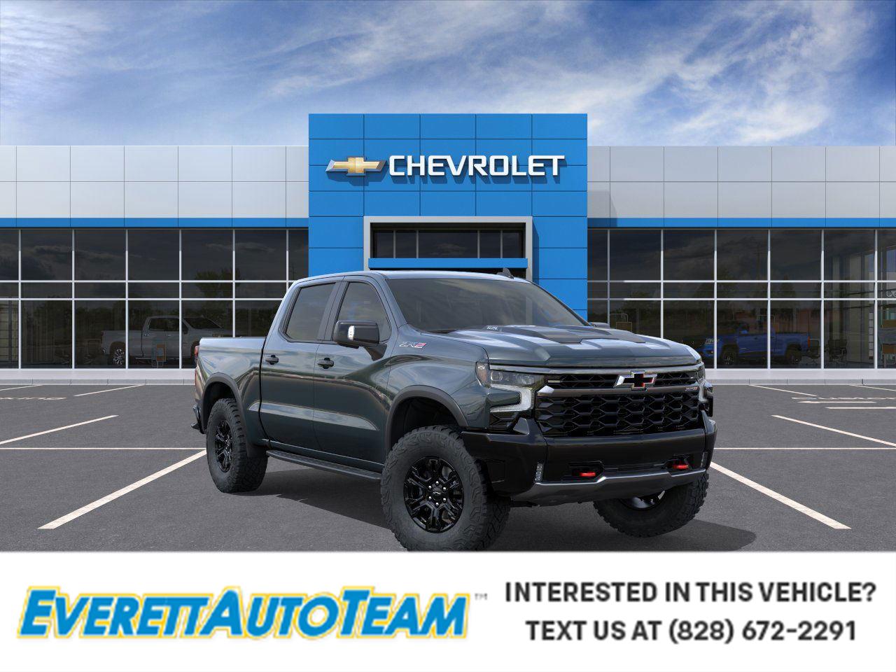 Cypress Gray 2026 Chevrolet Silverado 1500 ZR2 Crew Cab 4WD Pickup Truck Four-Wheel Drive Automatic