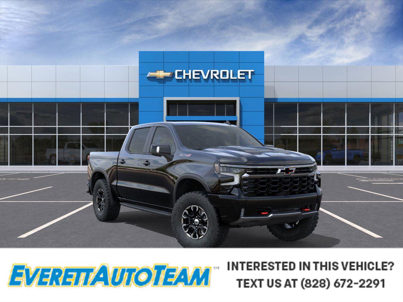 Black 2026 Chevrolet Silverado 1500 ZR2 Crew Cab 4WD Pickup Truck Four-Wheel Drive Automatic