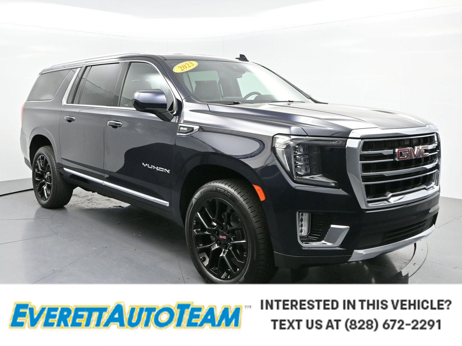 Midnight Blue Metallic 2023 GMC Yukon XL SLT 4WD SUV / Crossover Four-Wheel Drive Automatic