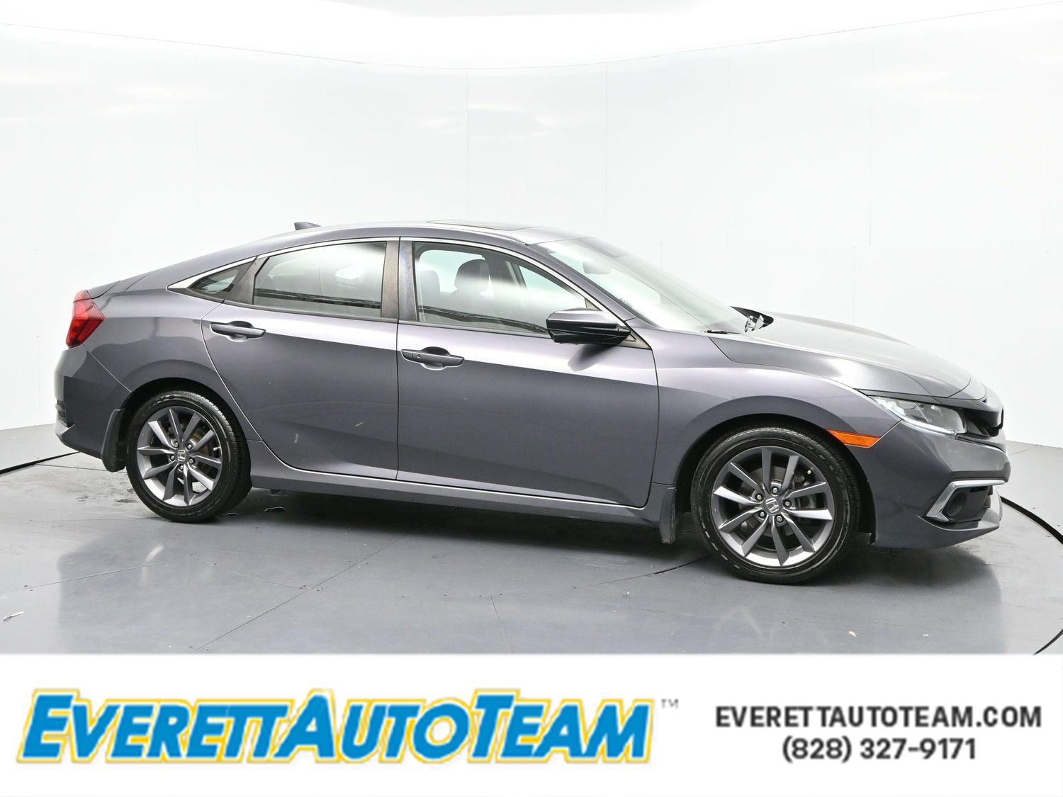 2020 Honda Civic EX-L Sedan FWD Gris (Modern Steel Metallic) Sedán Tracción delantera Transmisión variable continua
